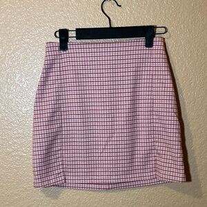 Brandy Melville Pink Checkered Shirt
